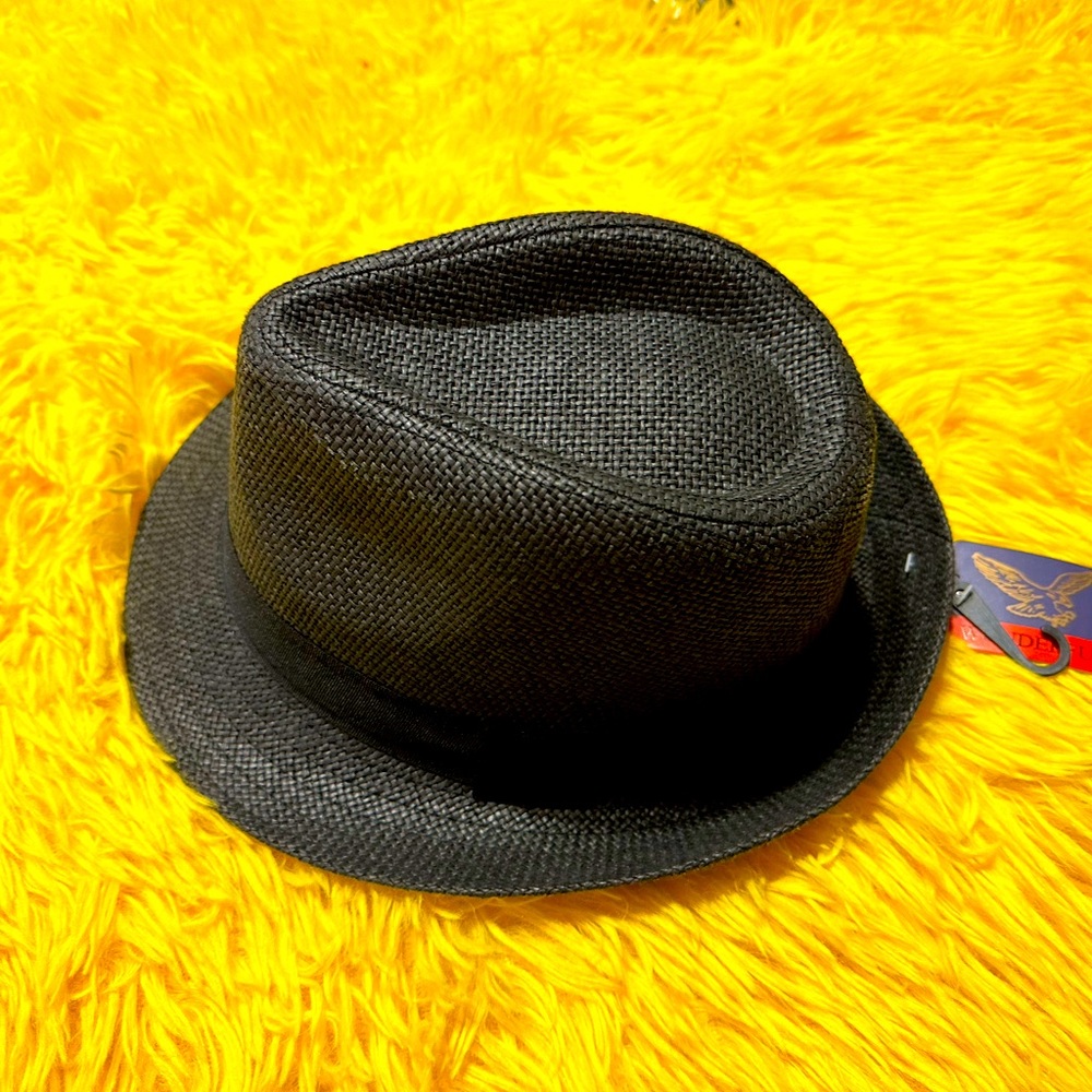 Men's Classic Manhattan Structured Gangster Trilby Fedora Short Brim Panama Hat.